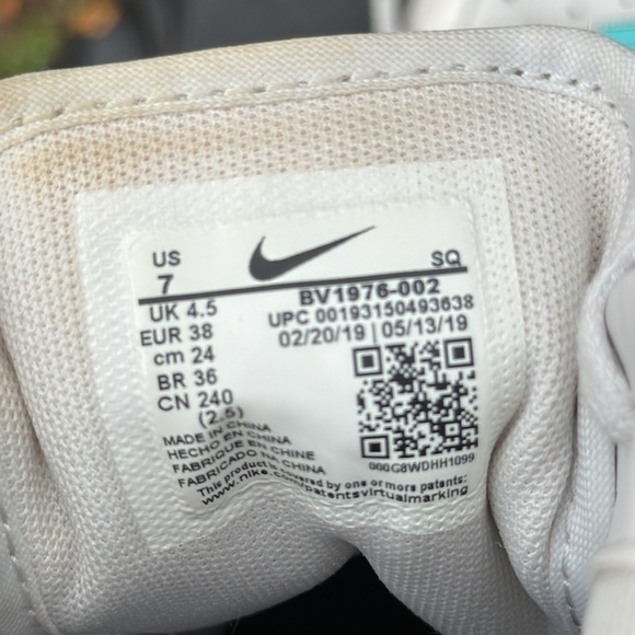 Nike Air Force 1 Sage Low 'Platinum Tint, size 7 - Picture 8 of 8